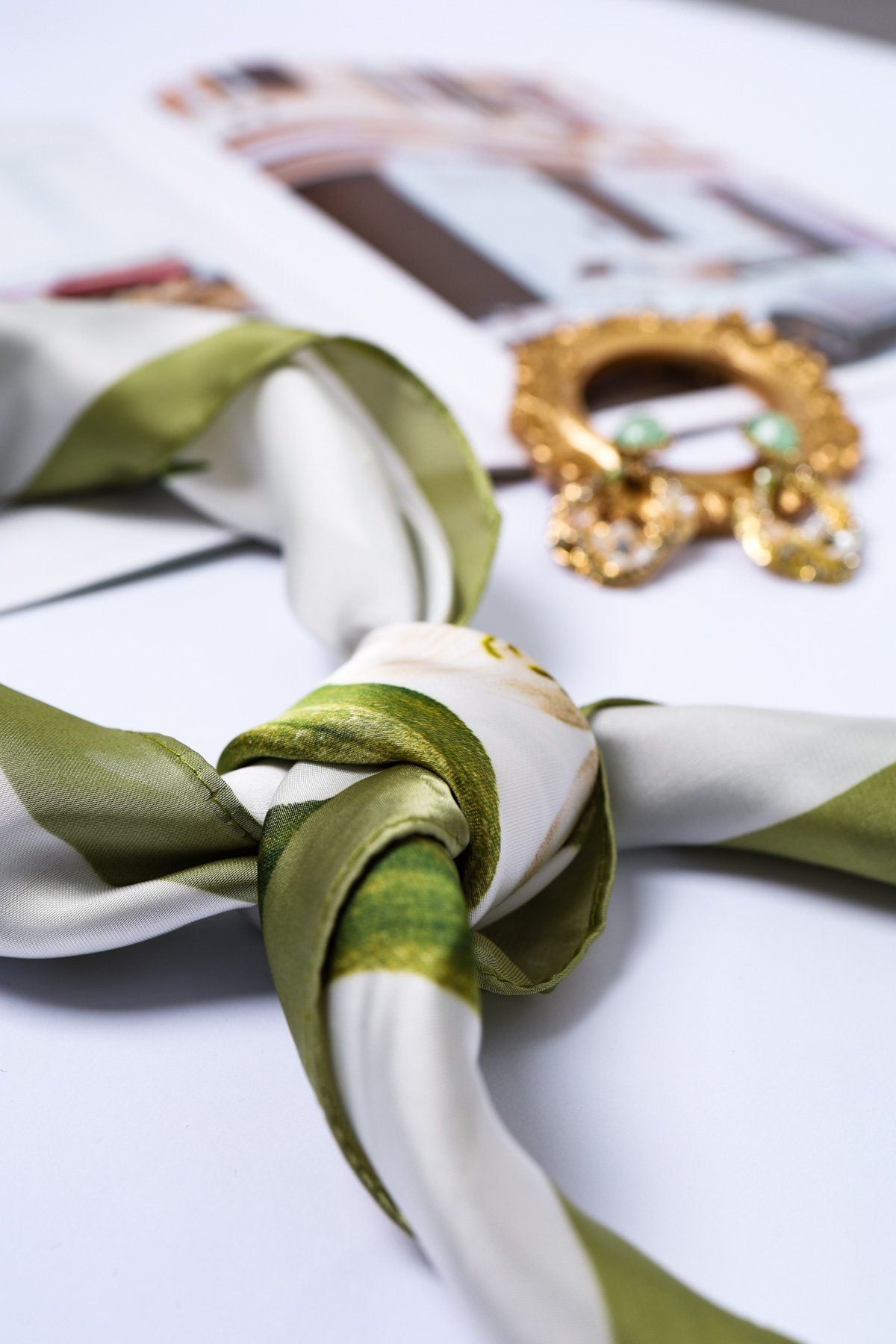 FKO131 - Khăn lụa vuông cao cấp nhiều hoạ tiết thời trang - PANTIO