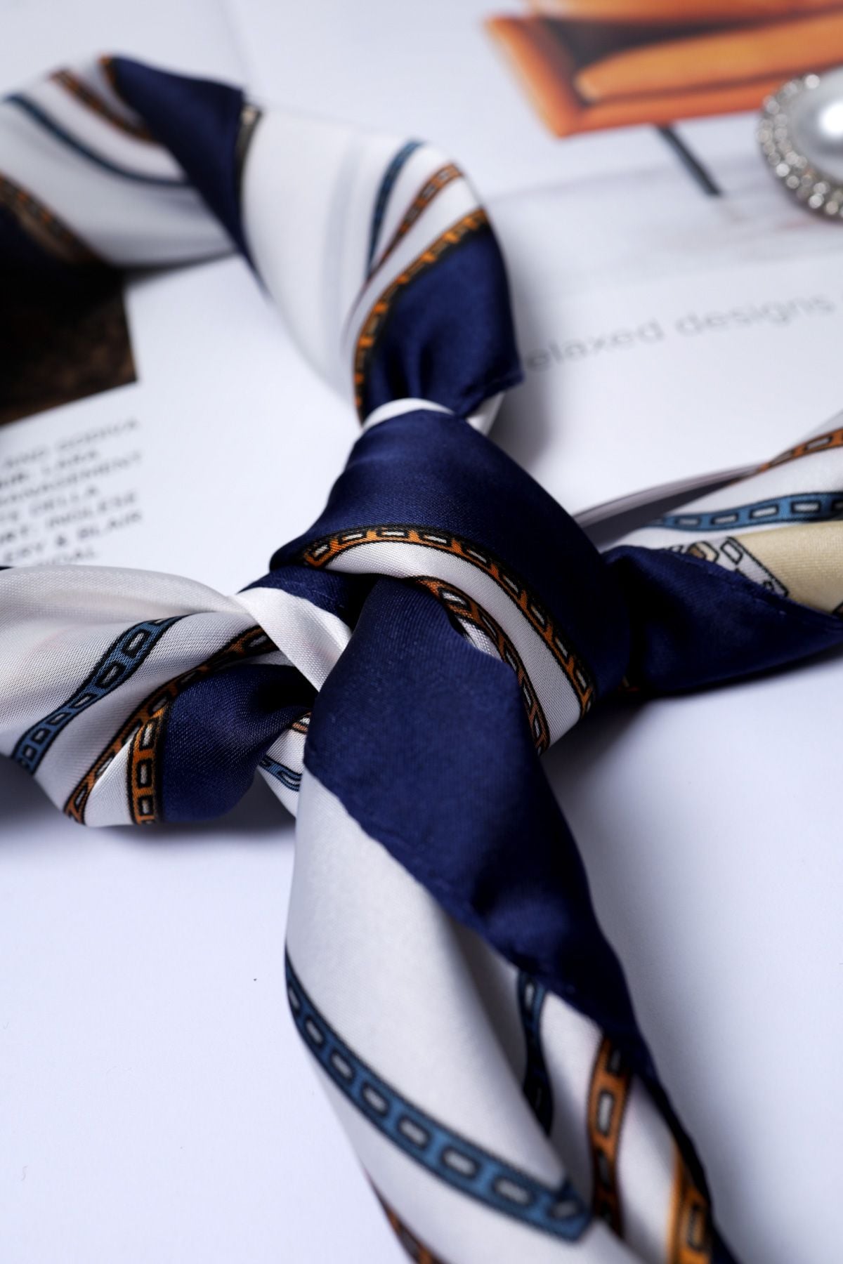 FKO131 - Khăn lụa vuông cao cấp nhiều hoạ tiết thời trang - PANTIO