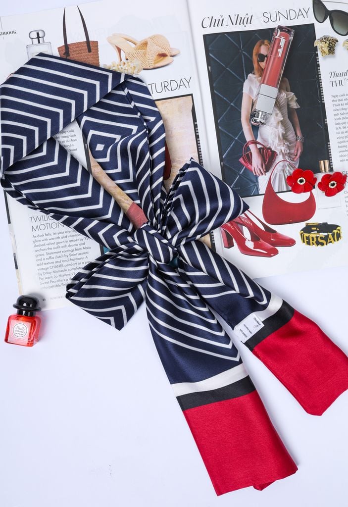 FKO132 - Khăn lụa cao cấp dáng dài nhiều hoạ tiết thời trang - PANTIO