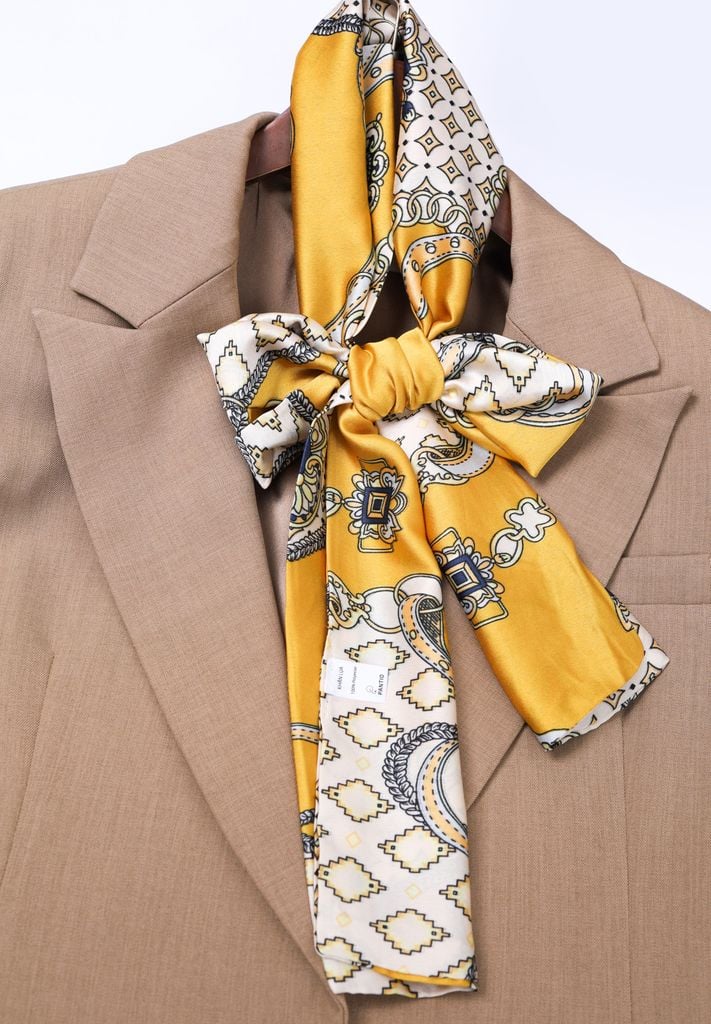 FKO132 - Khăn lụa cao cấp dáng dài nhiều hoạ tiết thời trang - PANTIO