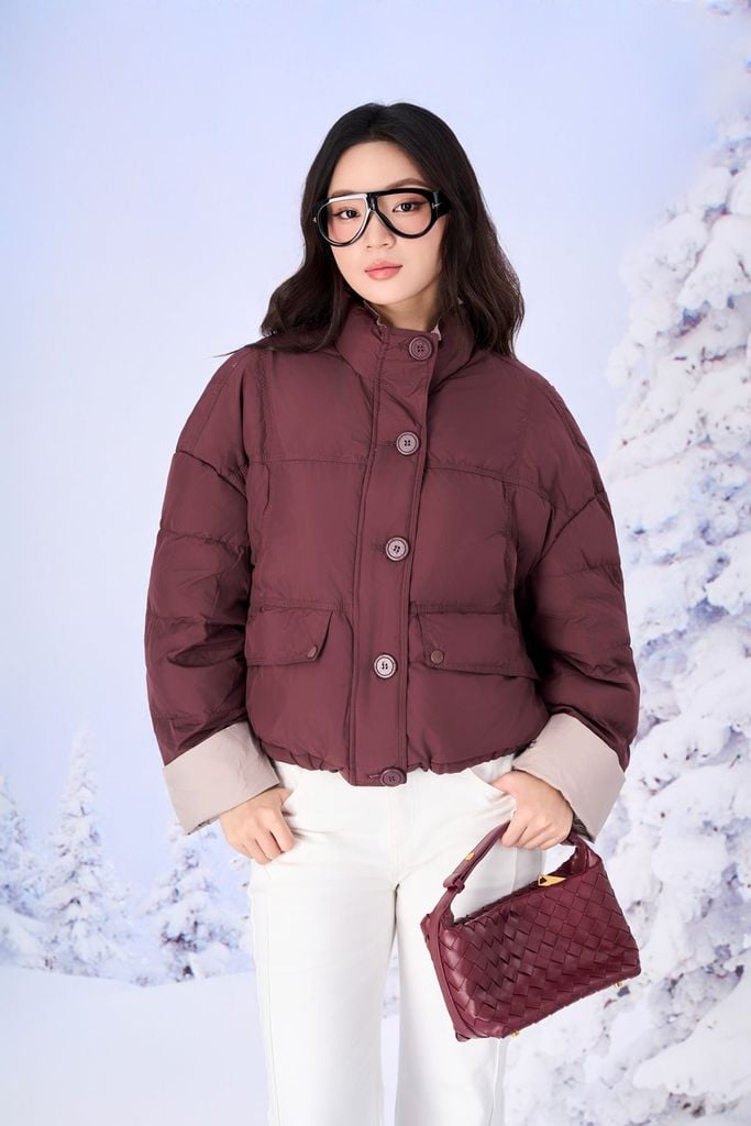 FQB205 - Quần jean cao cấp vải denim dáng ôm ống vẩy thời trang khoá thân trước - PANTIO