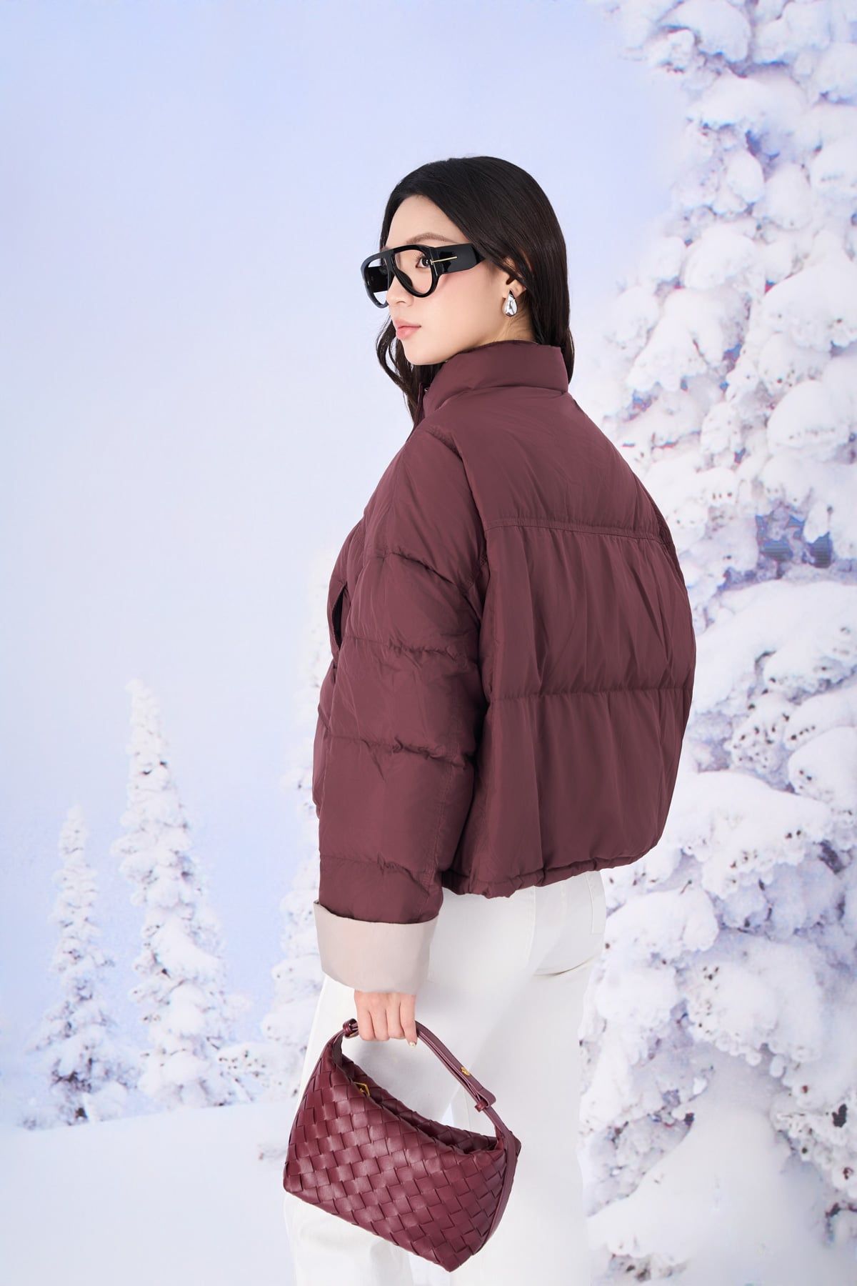 FQB205 - Quần jean cao cấp vải denim dáng ôm ống vẩy thời trang khoá thân trước - PANTIO