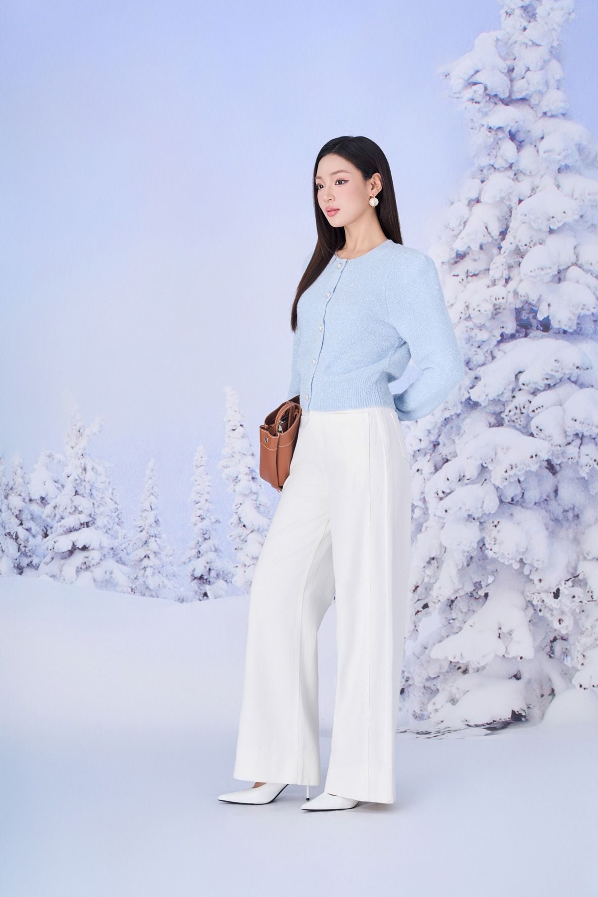 FQB202 - Quần jean dạo phố vải denim dáng suông ống rộng phối đường gân thời trang khoá thân trước - PANTIO