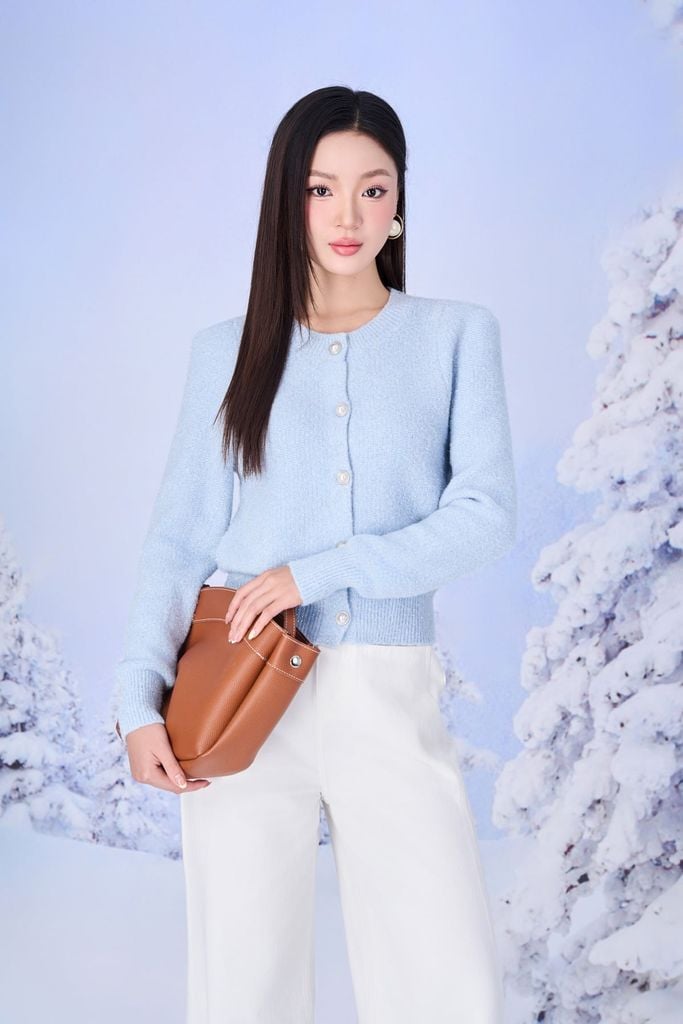 FQB202 - Quần jean dạo phố vải denim dáng suông ống rộng phối đường gân thời trang khoá thân trước - PANTIO