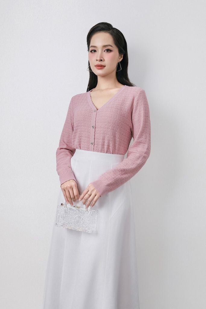 BJD13303 - Chân váy dài dạo phố vải Linen dáng suông - PANTIO