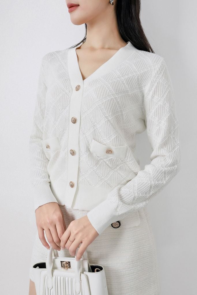 FQN7377 - Quần short vải dạ len dáng suông hai bên quần có túi đính khuy đá cao cấp - PANTIO