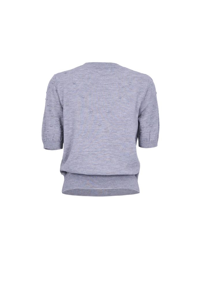 FOL596 - Áo len cao cấp cổ tròn tay lỡ thân áo hoạ tiết thời trang gấu áo bo chun ôm tạo kiểu - JAN.