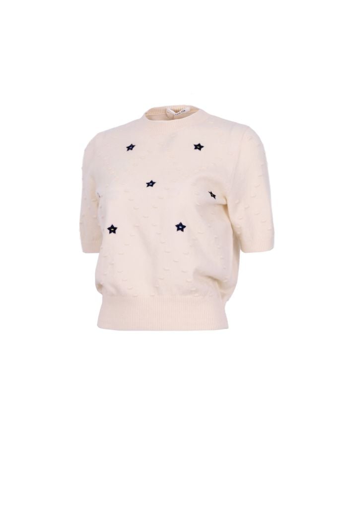 FOL596 - Áo len cao cấp cổ tròn tay lỡ thân áo hoạ tiết thời trang gấu áo bo chun ôm tạo kiểu - JAN.