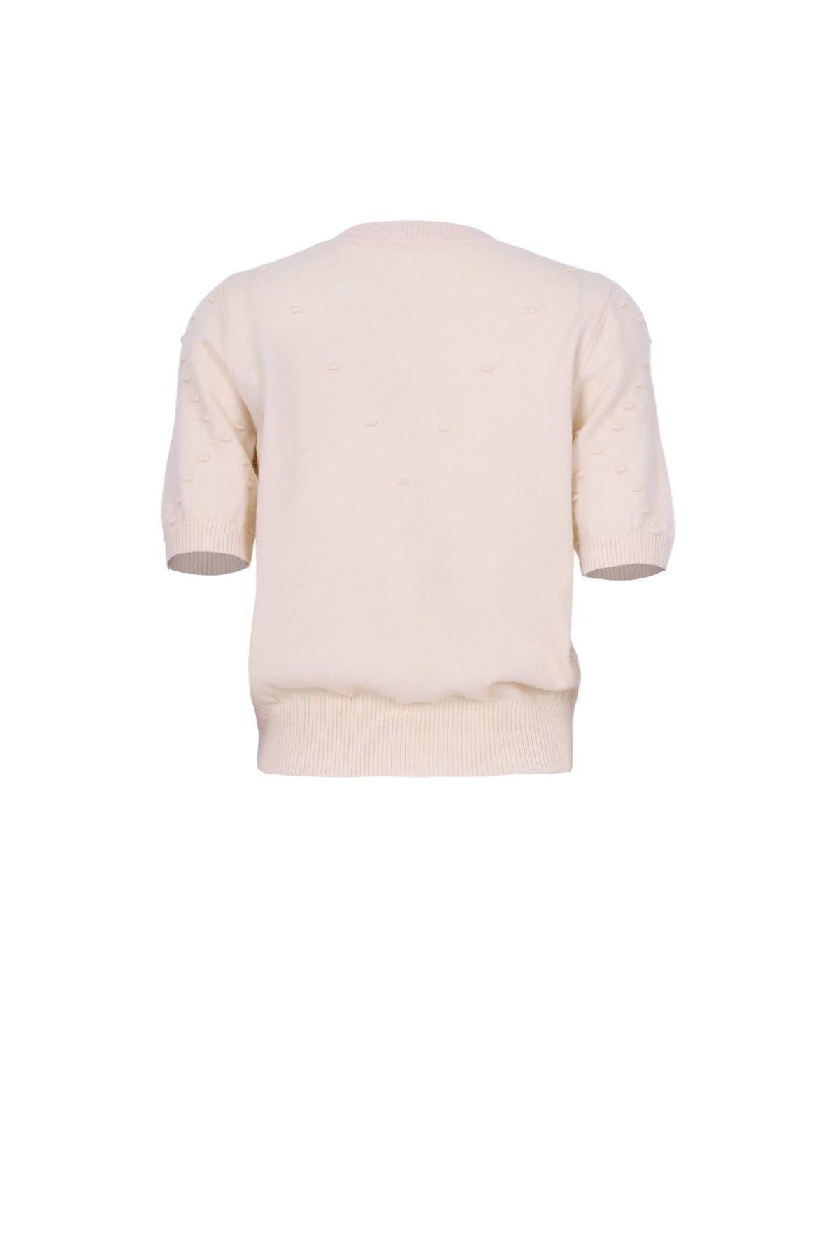 FOL596 - Áo len cao cấp cổ tròn tay lỡ thân áo hoạ tiết thời trang gấu áo bo chun ôm tạo kiểu - JAN.