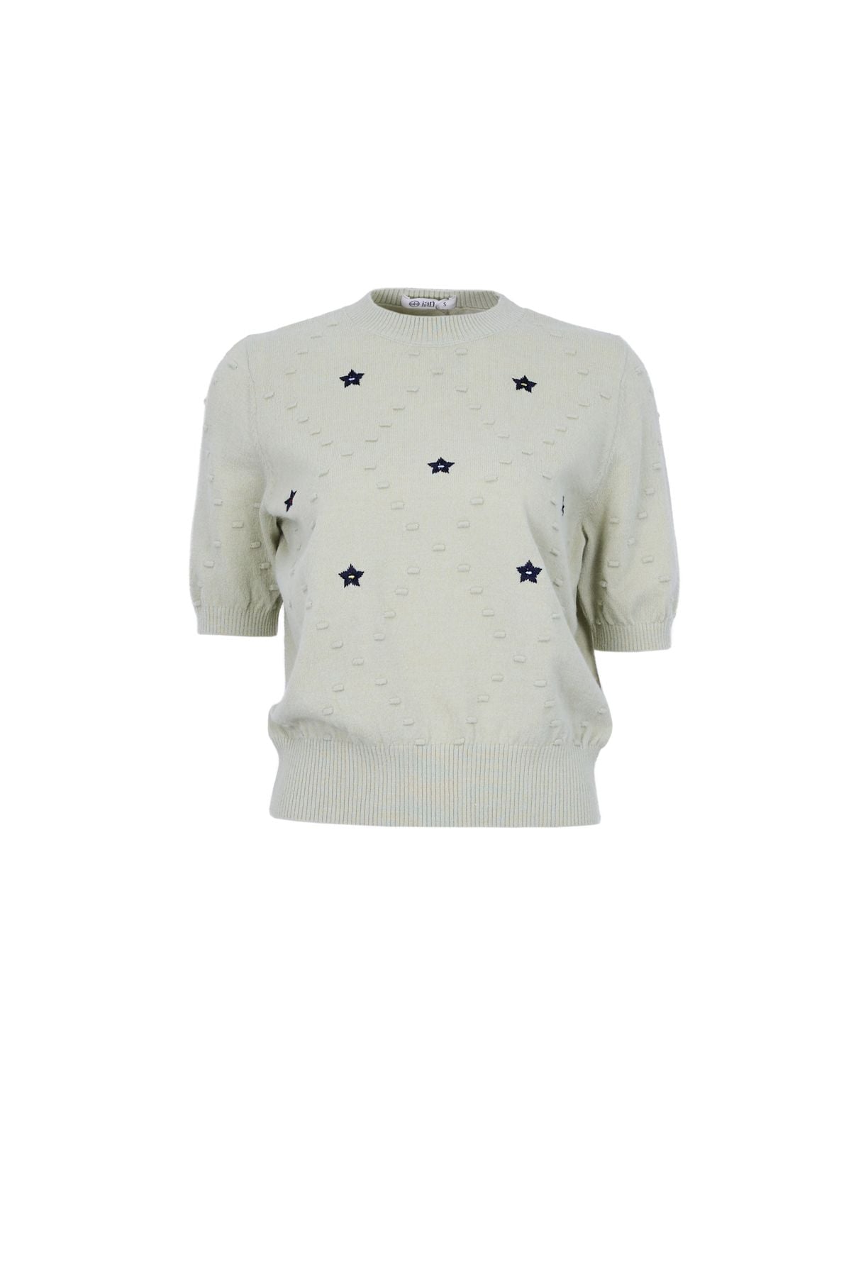 FOL596 - Áo len cao cấp cổ tròn tay lỡ thân áo hoạ tiết thời trang gấu áo bo chun ôm tạo kiểu - JAN.