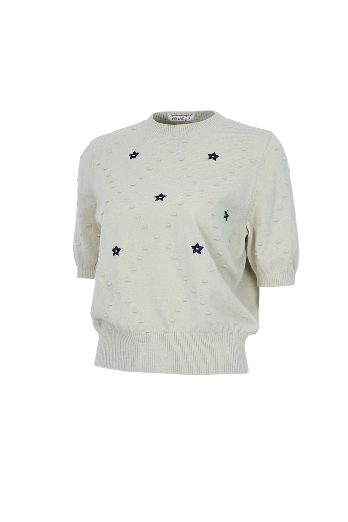 FOL596 - Áo len cao cấp cổ tròn tay lỡ thân áo hoạ tiết thời trang gấu áo bo chun ôm tạo kiểu - JAN.