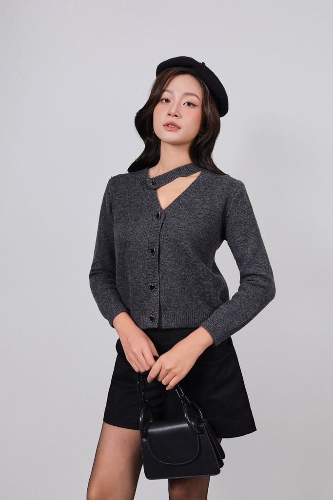 FQN3367 - Quần short vải kaki dáng A ống quần phối đường viền thời trang khoá thân trước - PANTIO