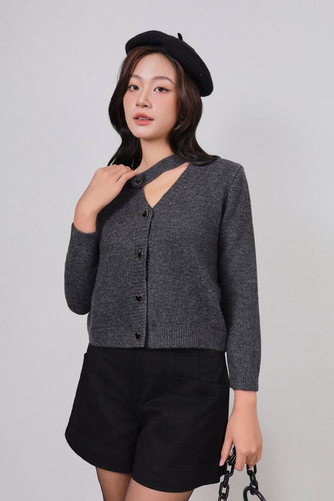 FQN3367 - Quần short vải kaki dáng A ống quần phối đường viền thời trang khoá thân trước - PANTIO