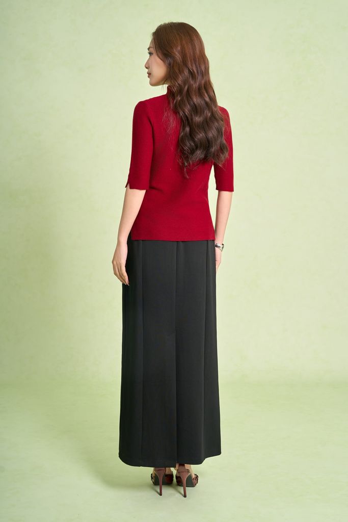 FOL655 - Áo len cao cấp dáng ôm cổ cao tay lửng thời trang - PANTIO