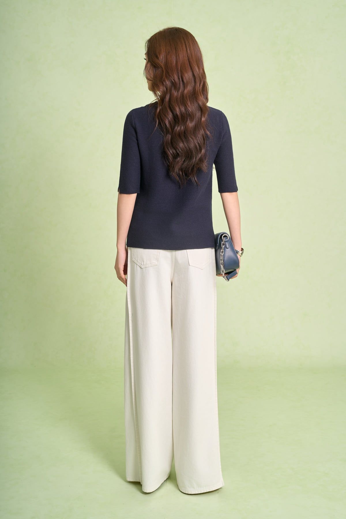 FOL655 - Áo len cao cấp dáng ôm cổ cao tay lửng thời trang - PANTIO