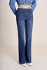 FQB217 - Quần jean dạo phố vải denim dáng ôm ống vẩy thời trang khoá thân trước - PANTIO