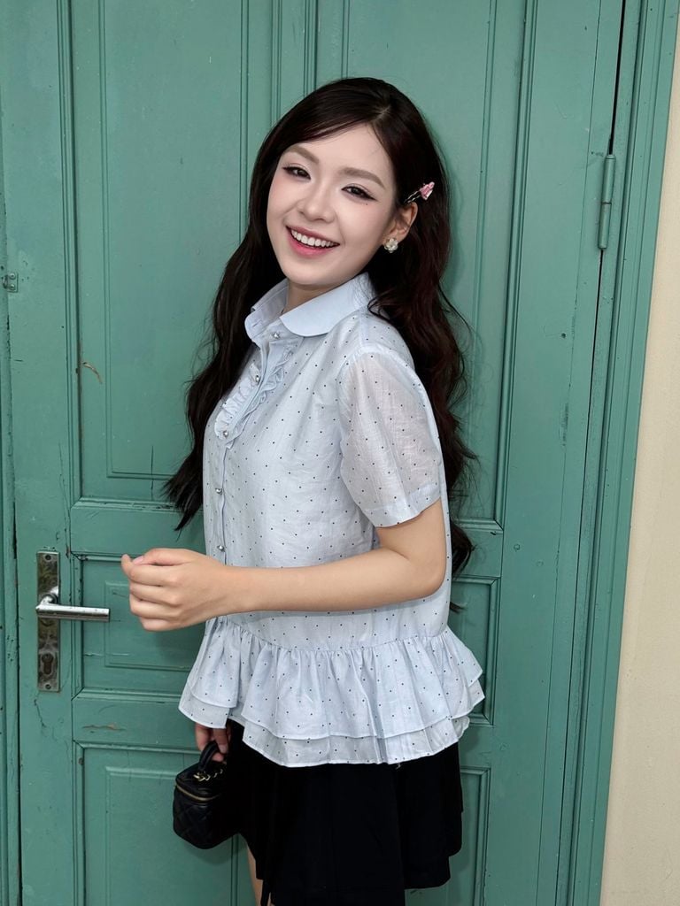 FJN3731 - Chân váy ngắn vải thun cotton dáng chữ A cạp chun co giãn thân váy xếp ly thời trang - JAN.