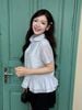 FJN3731 - Chân váy ngắn vải thun cotton dáng chữ A cạp chun co giãn thân váy xếp ly thời trang - JAN.