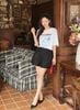 FAT3666 - Áo thun vải cotton dáng suông cổ tròn tay cộc thân áo in hoạ tiết thời trang - JAN.