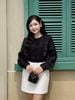 FJN3757 - tylekeo88ax ngắn vải ren hoa dáng suông khoá thân sau - JAN.