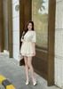 BQN73604 - Quần short vải thô dáng A cạp cao thân váy xếp ly bung hai tầng tạo xoè - JAN.