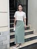 BAS13381 - Áo sơ mi kiểu công sở vải ren hoa dáng croptop cổ tròn tay ngắn thân áo đính nơ tạo kiểu khoá bên hông - PANTIO