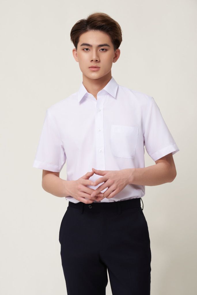 Sơ mi nam cộc tay May 10 form RegularFit mã 010126903ONL1 AT049