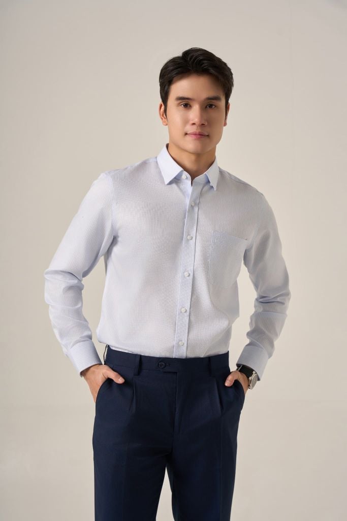 Sơ mi nam dài tay GrusZ form RegularFit mã 010124067GZĐT AD168