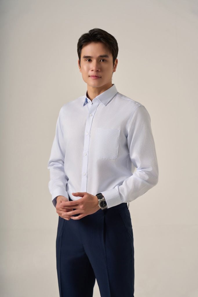 Sơ mi nam dài tay GrusZ form RegularFit mã 010124067GZĐT AD168