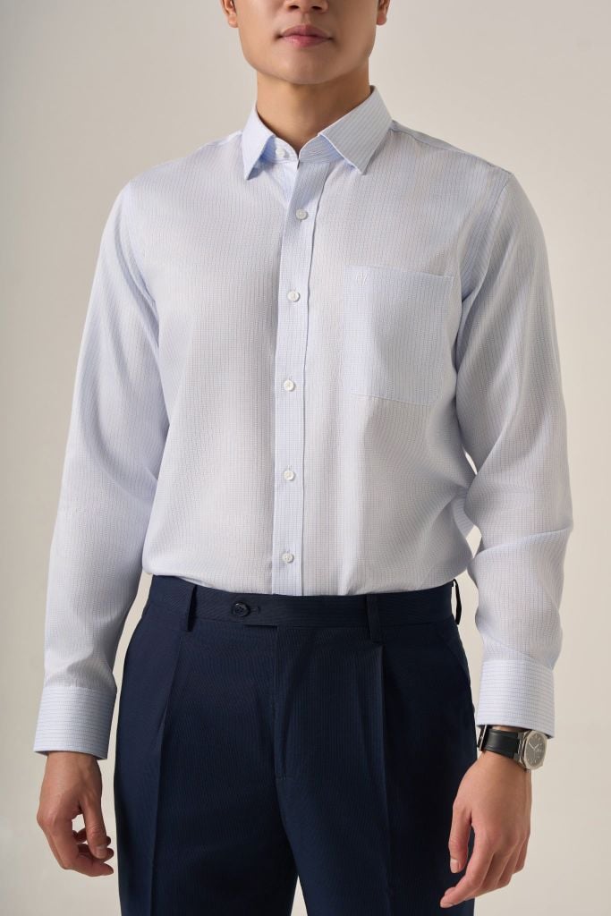 Sơ mi nam dài tay GrusZ form RegularFit mã 010124067GZĐT AD168