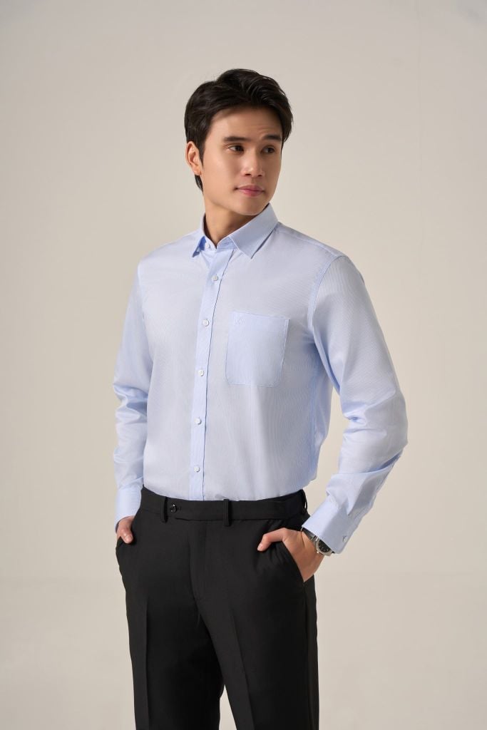 Sơ mi nam dài tay GrusZ form RegularFit mã 010124067GZĐT AD171