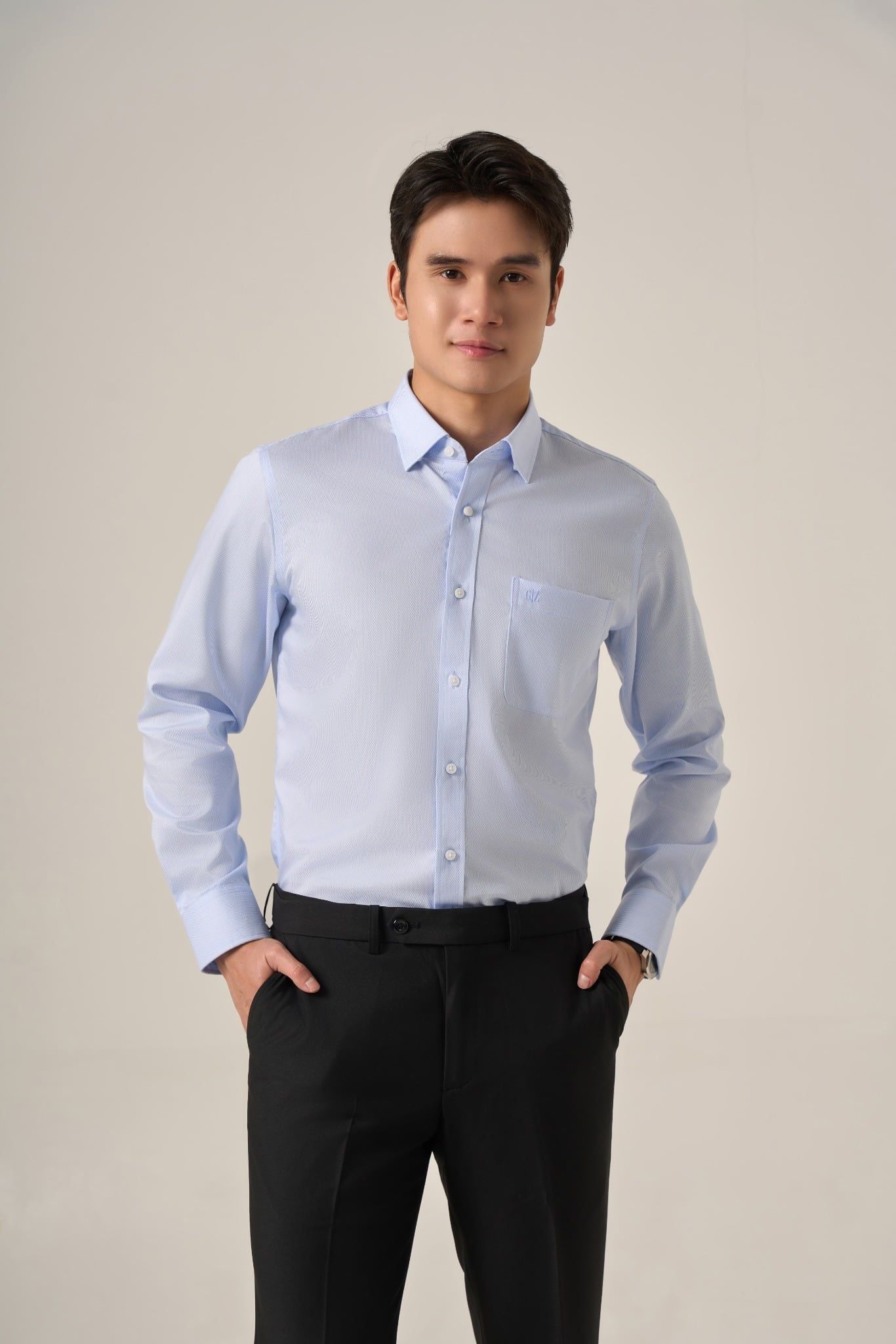 Sơ mi nam dài tay GrusZ form RegularFit mã 010124067GZĐT AD171