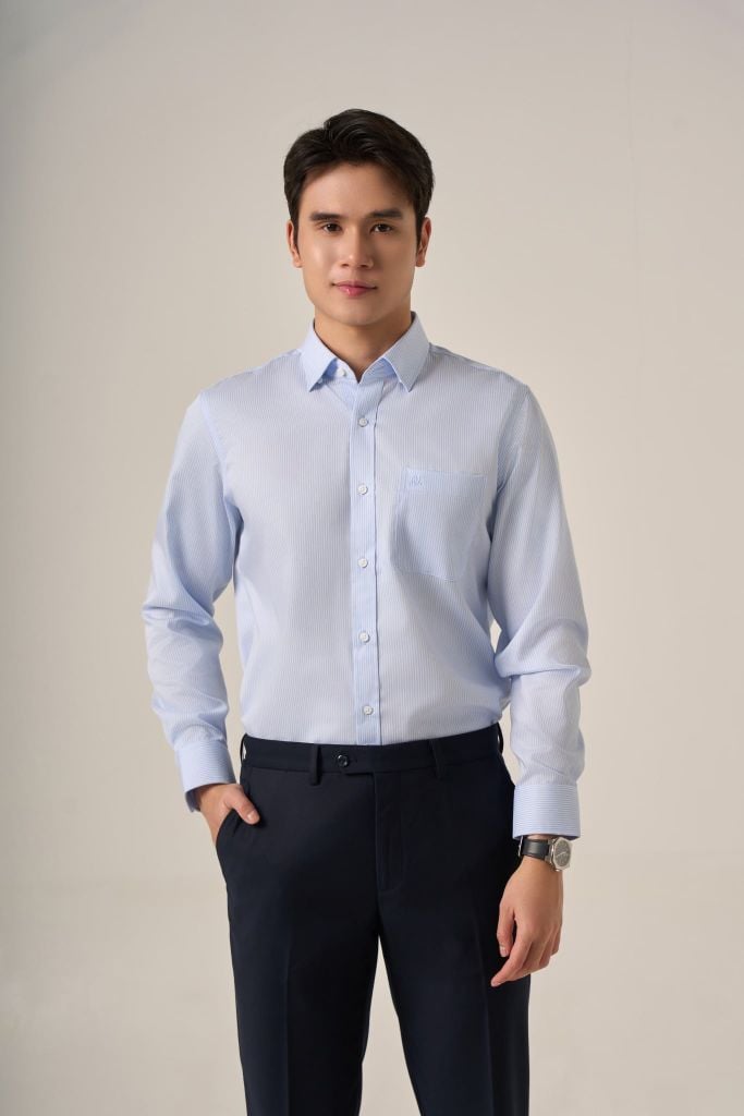Sơ mi nam dài tay GrusZ form RegularFit mã 010124067GZĐT AD172