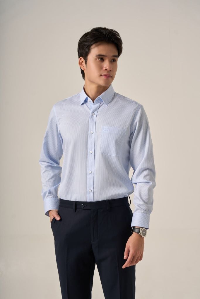 Sơ mi nam dài tay GrusZ form RegularFit mã 010124067GZĐT AD172