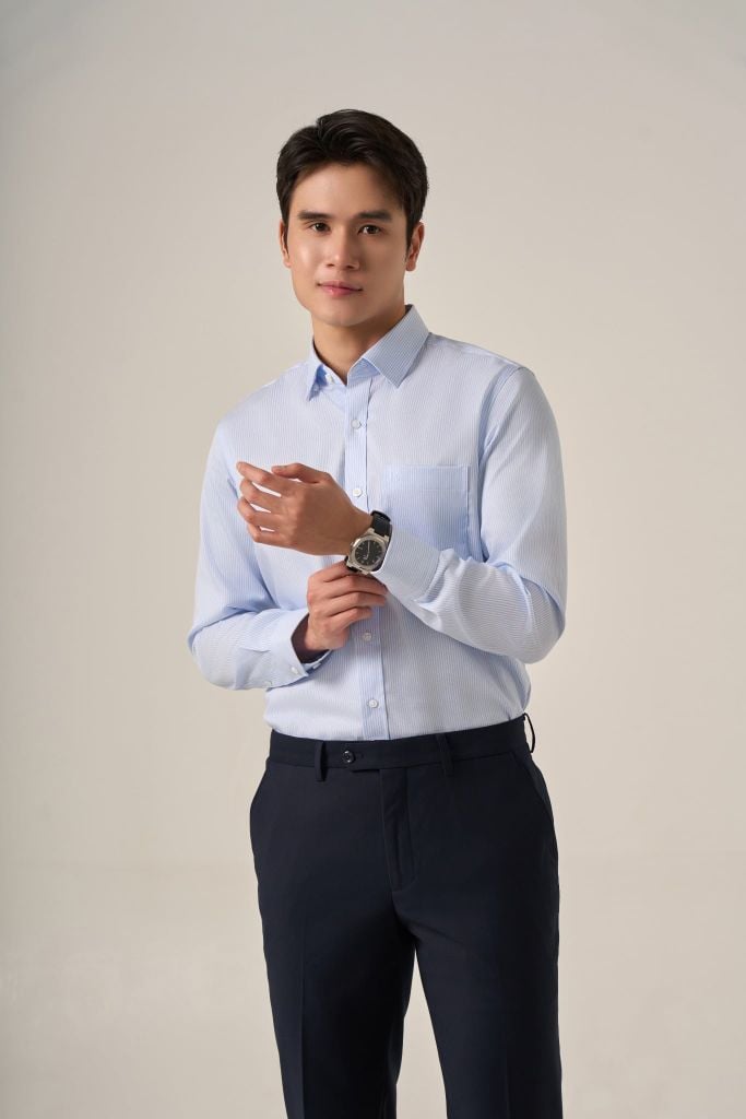 Sơ mi nam dài tay GrusZ form RegularFit mã 010124067GZĐT AD172