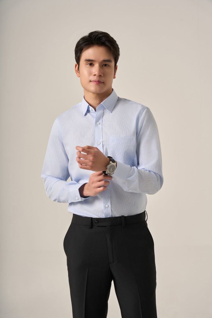 Sơ mi nam dài tay GrusZ form RegularFit mã 010124067GZĐT AD173