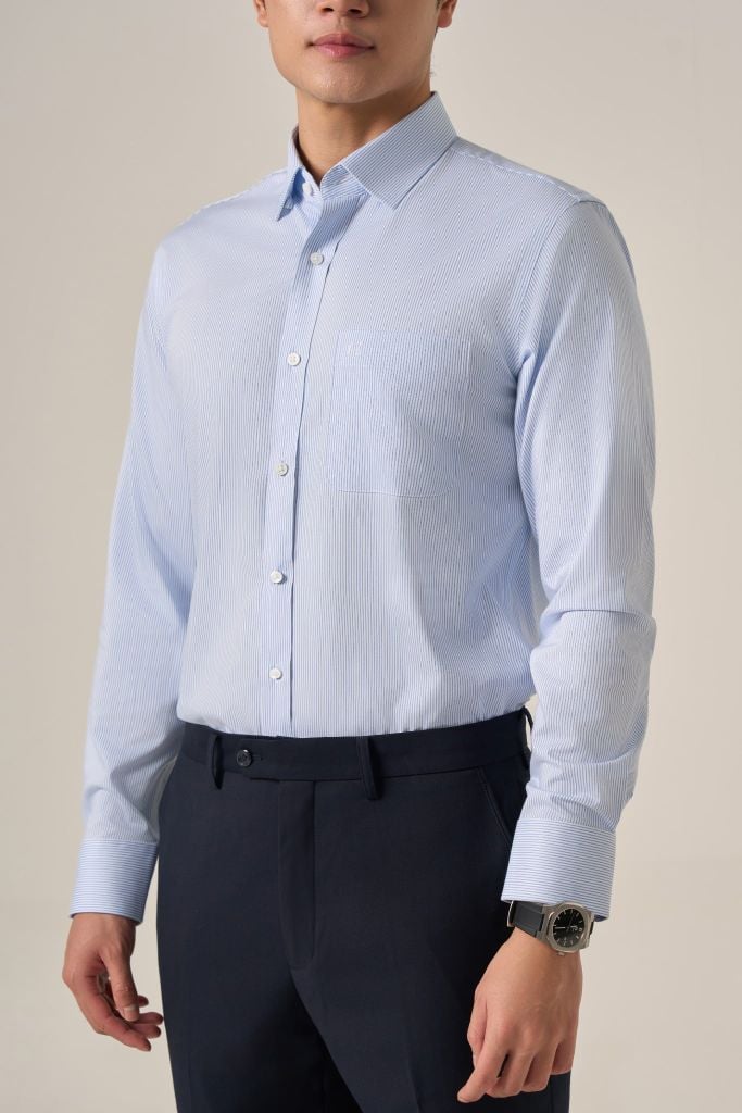 Sơ mi nam dài tay GrusZ form RegularFit mã 010124067GZĐT AD179