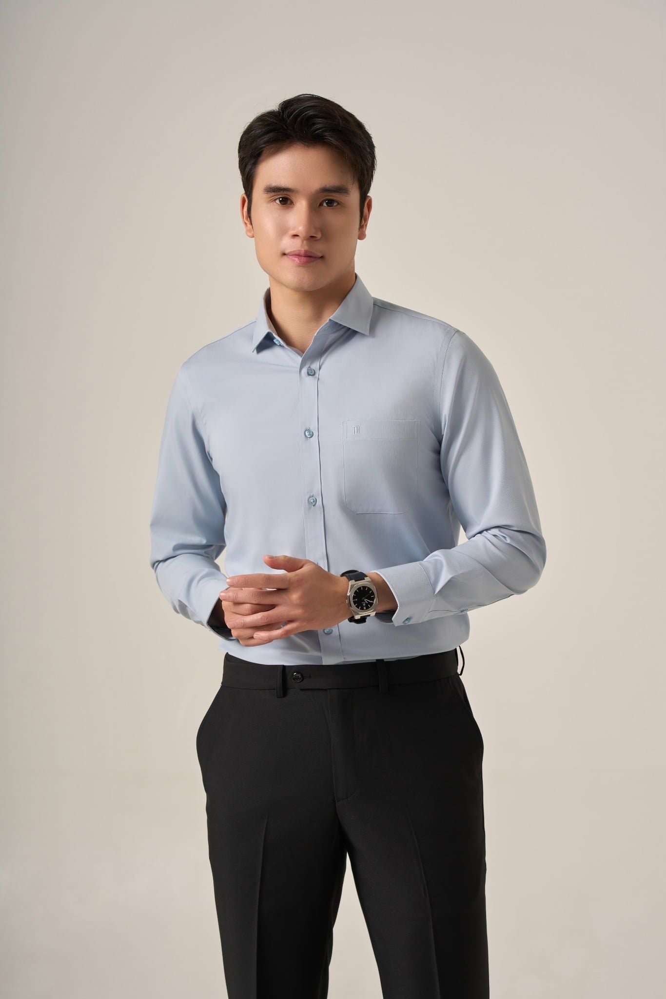 Sơ mi nam dài tay May 10 form SlimFit mã 010124129ĐTCV3 AM155