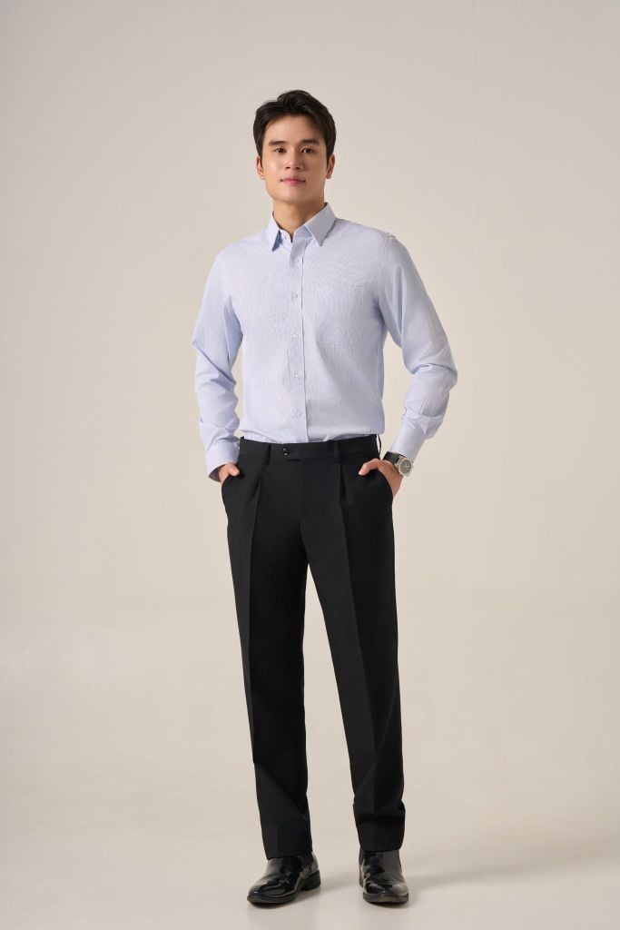 Sơ mi nam dài tay May 10 form RegularFit mã 010124215ĐT AD133