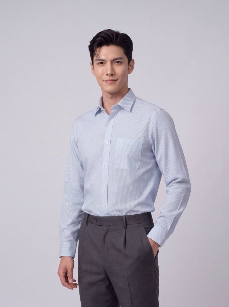 Sơ mi nam dài tay May 10 form RegularFit mã 010124215ĐT AD150