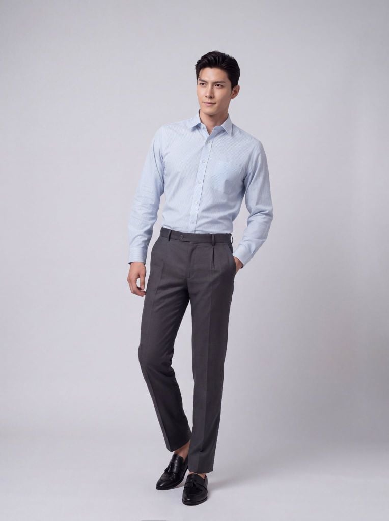 Sơ mi nam dài tay May 10 form RegularFit mã 010124215ĐT AD150