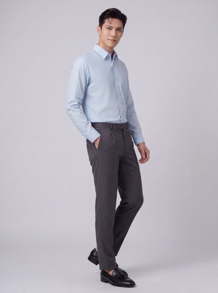 Sơ mi nam dài tay May 10 form RegularFit mã 010124215ĐT AD152