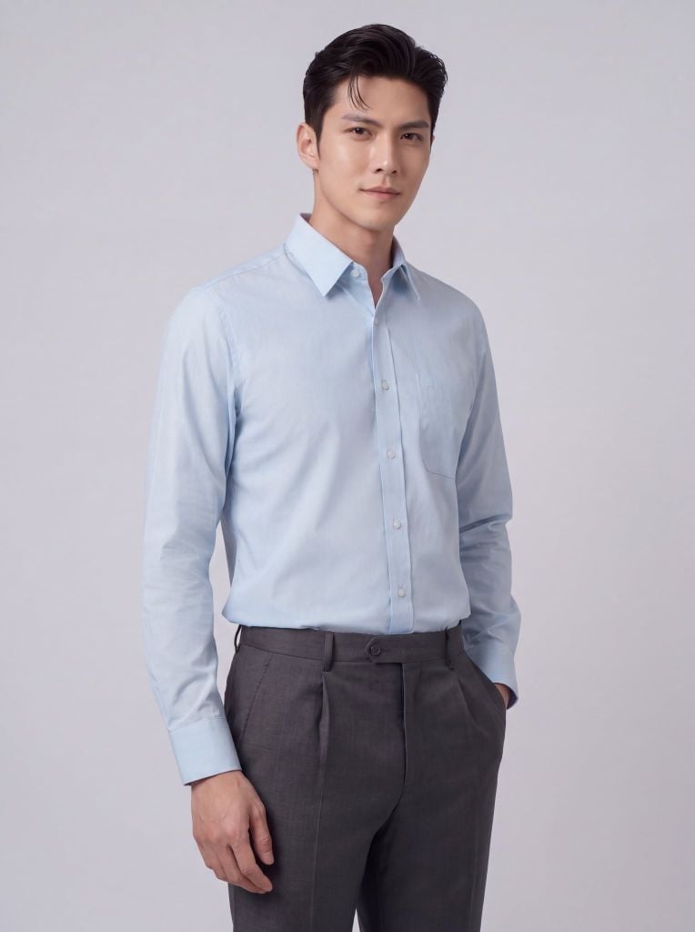 Sơ mi nam dài tay May 10 form RegularFit mã 010124215ĐT AD152