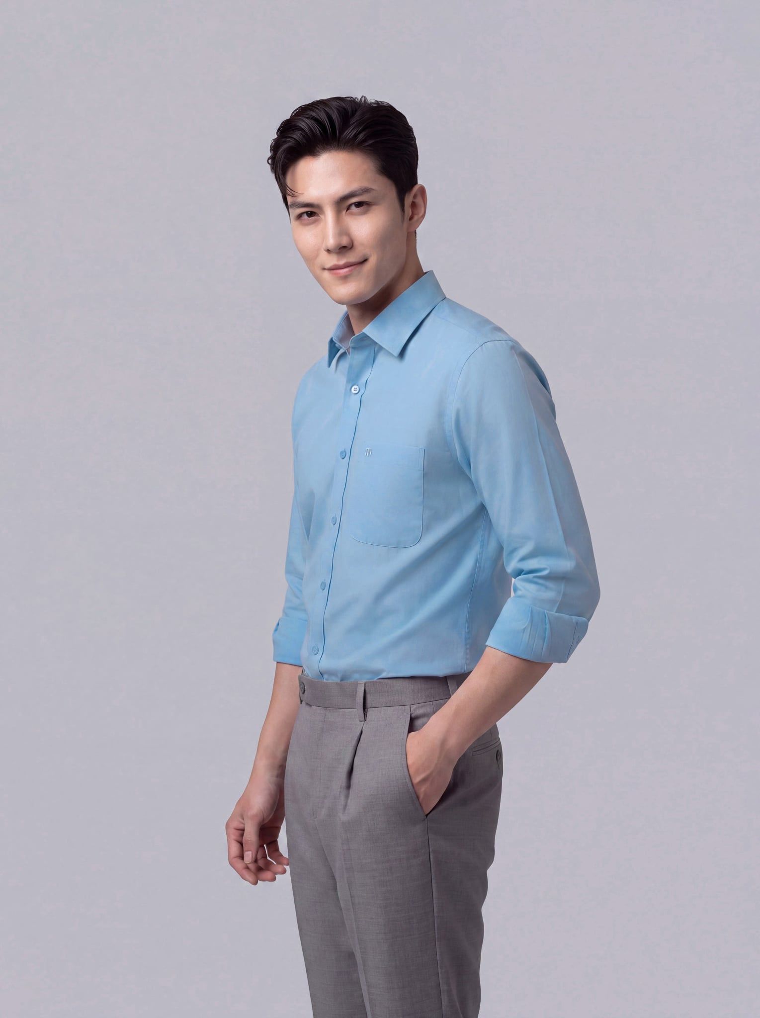 Sơ mi nam dài tay May 10 form RegularFit mã 010124235ĐT AM131