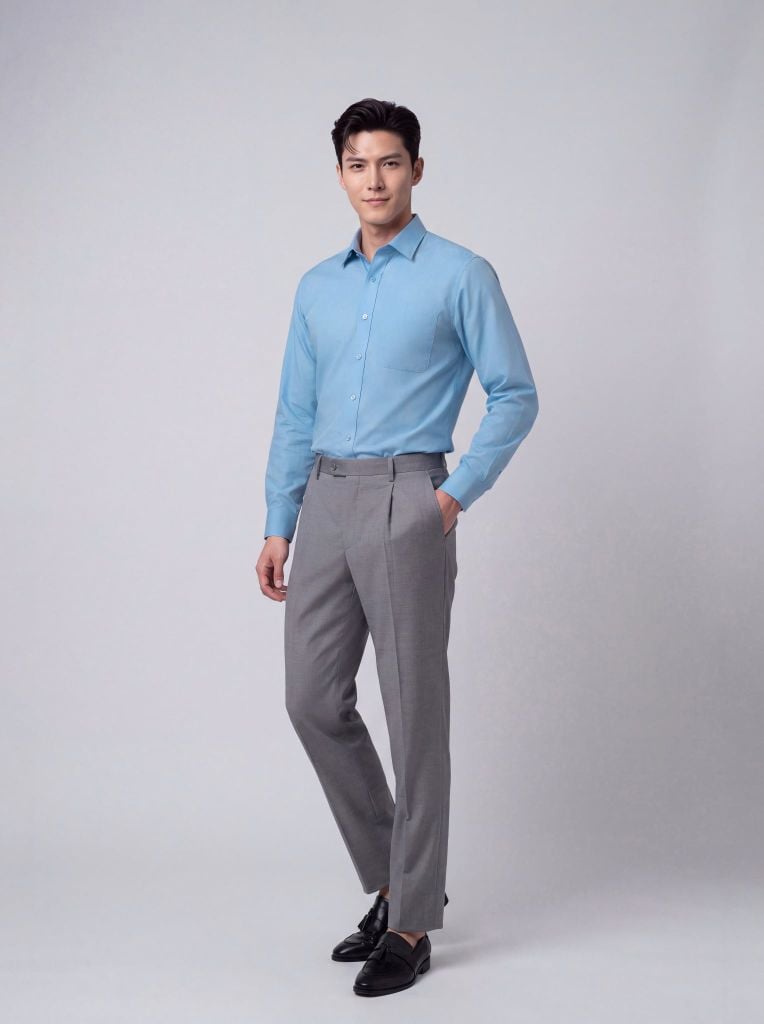 Sơ mi nam dài tay May 10 form RegularFit mã 010124235ĐT AM131
