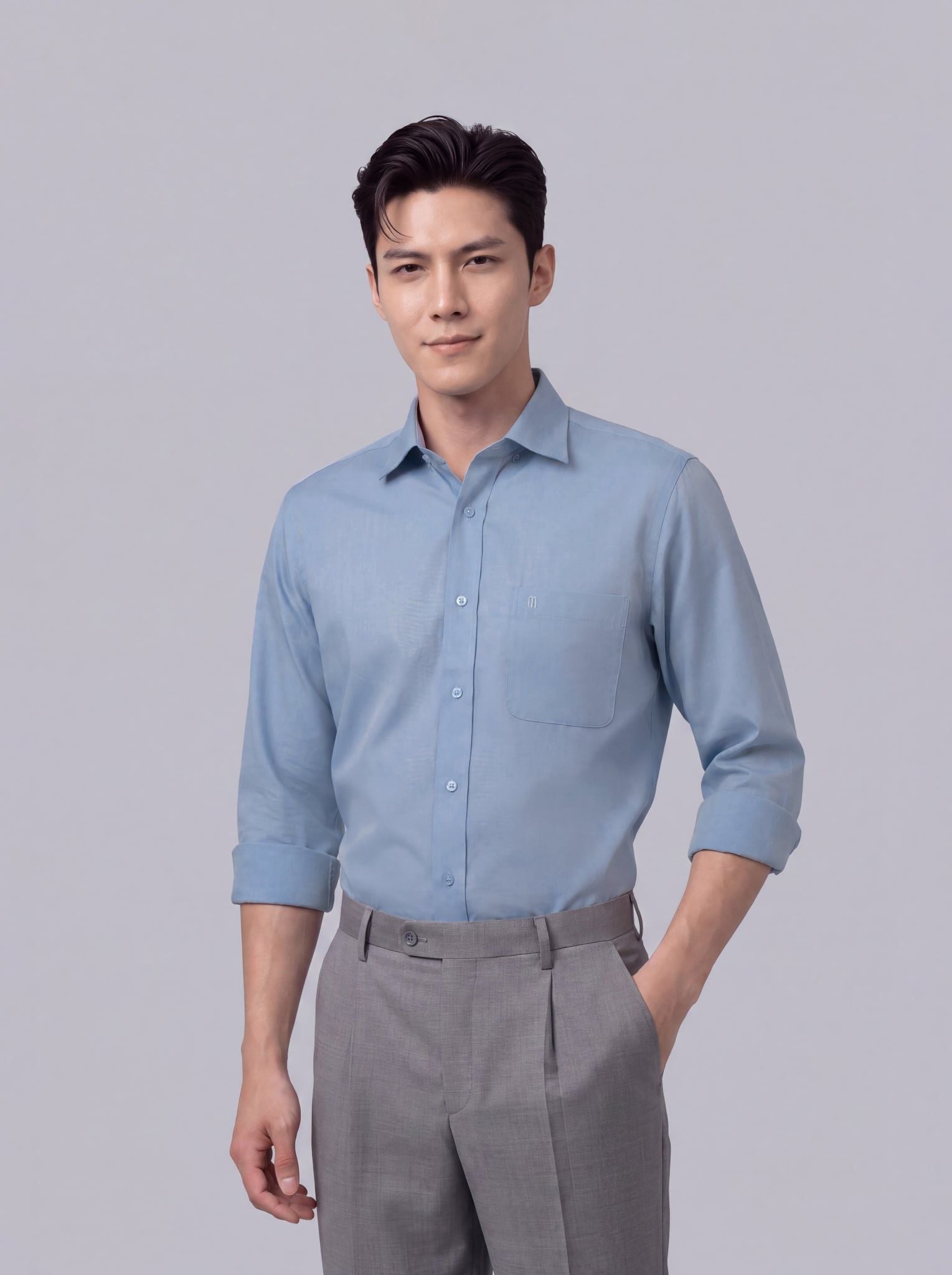 Sơ mi nam dài tay May 10 form RegularFit mã 010124235ĐT AM132