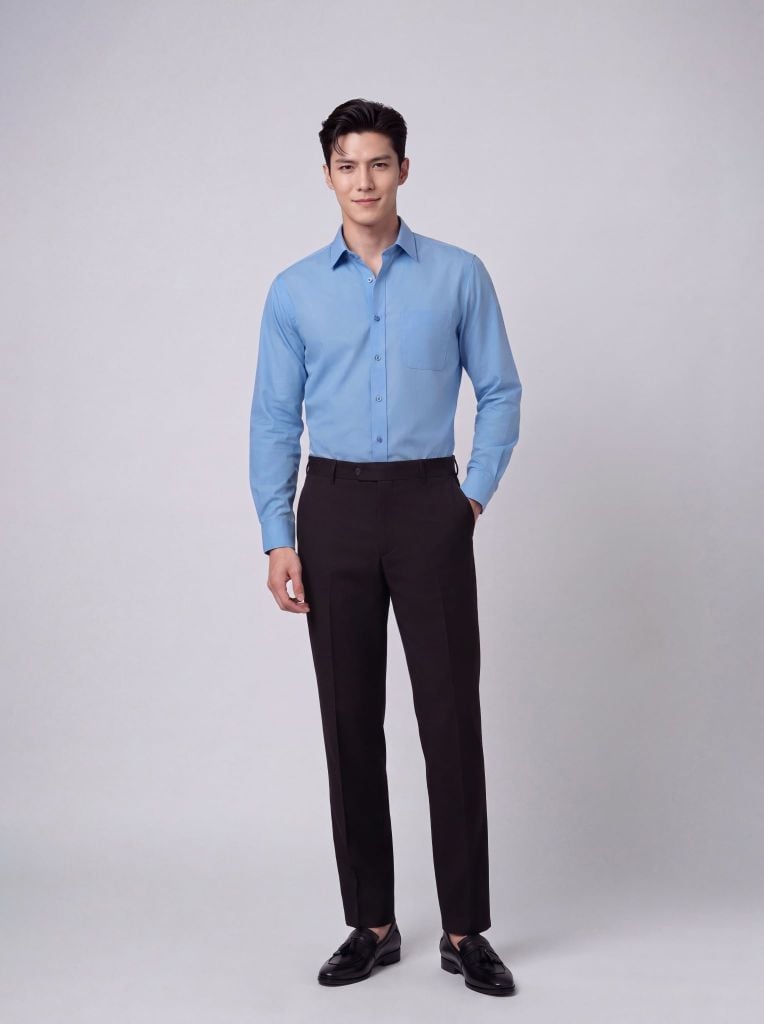 Sơ mi nam dài tay May 10 form Regular mã 010124236ĐT AH364