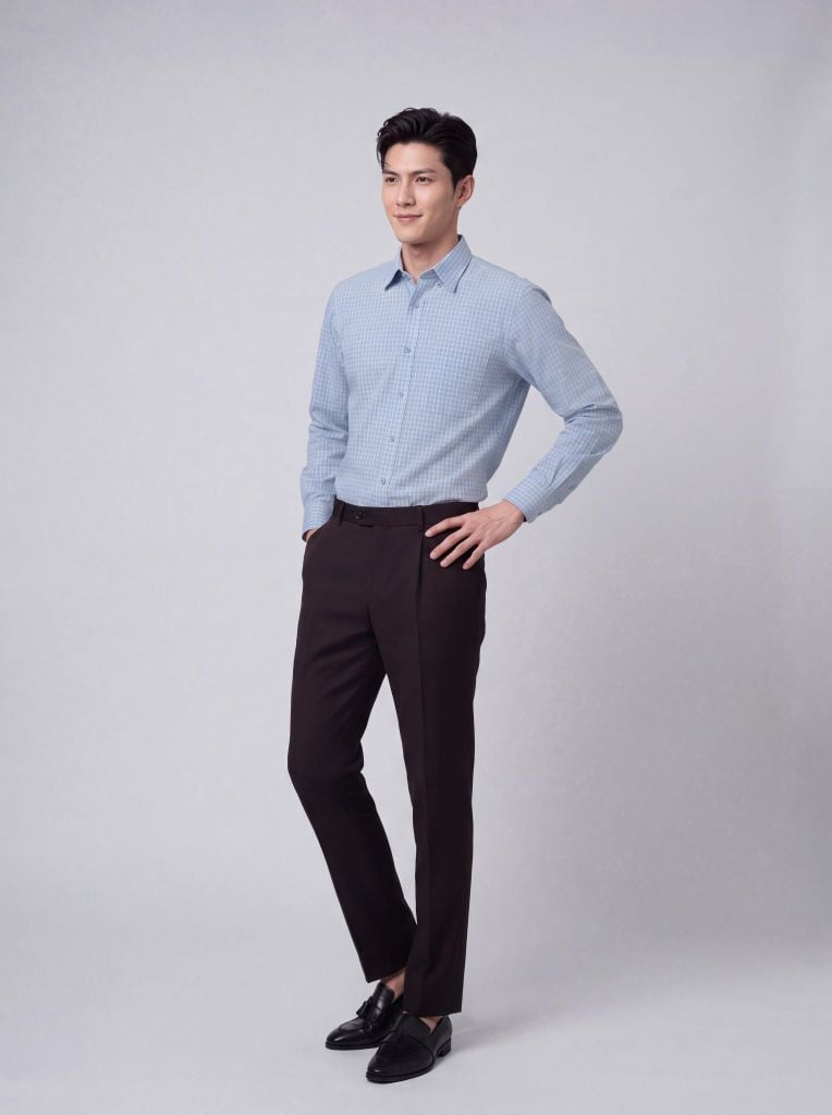 Sơ mi nam dài tay May 10 form Regular mã 010124237ĐT AK535