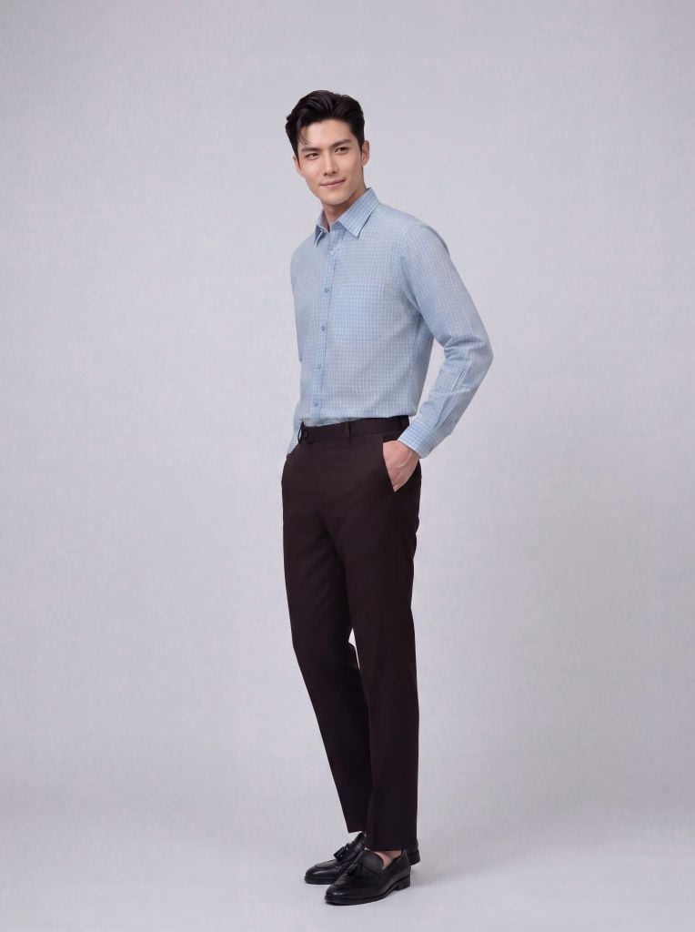 Sơ mi nam dài tay May 10 form Regular mã 010124237ĐT AK535
