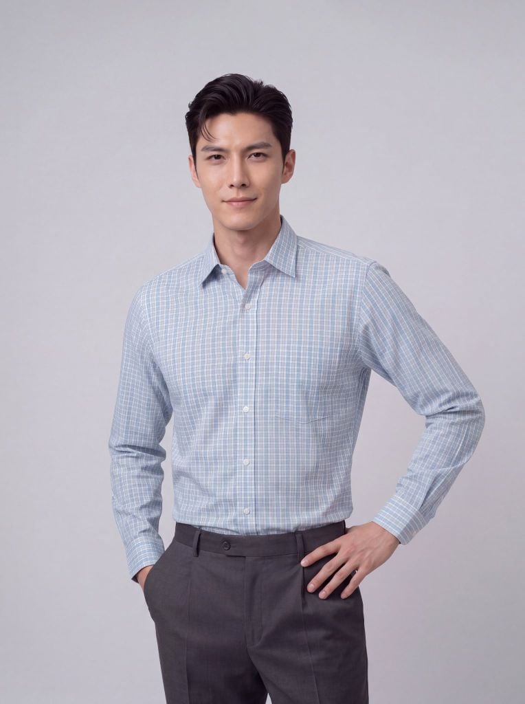 Sơ mi nam dài tay May 10 form RegularFit mã 010124239 AK465